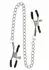 TABOOM Adjustable Clamps with Chain - Precision Tension System, Silver