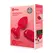 b-Vibe Heart Vibrating Remote Plug M/L Red - 15 Modes, Silicone, USB