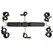 Sportsheets Under the Bed Restraint System Special Edition, 6 Points, Gold Hardware