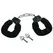 Sportsheets S&M Furry Handcuffs Black - Soft Plush Safety Restraints