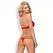 Obsessive 838-SET-3 Elegant Red Lace Lingerie Set S/M