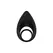 Nexus Enhance Rechargeable Dual Vibrating Intimate Ring - Black Silicone