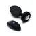 b-Vibe Vibrating Jewel Plug XXL Black - 15 Modes, USB Rechargeable, 12.2 cm