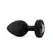 b-Vibe Vibrating Jewel Plug XXL Black - 15 Modes, USB Rechargeable, 12.2 cm