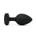 b-Vibe Vibrating Jewel Plug XXL Black - 15 Modes, USB Rechargeable, 12.2 cm