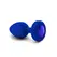 b-Vibe Vibrating Jewel Plug L/XL Navy - Silicone, Rechargeable, 15 Modes