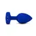 b-Vibe Vibrating Jewel Plug L/XL Navy - Silicone, Rechargeable, 15 Modes