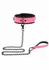 TABOOM Glow in the Dark Collar & Chain Leash - Vegan Leather, Adjustable