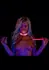 TABOOM Glow in the Dark Collar & Chain Leash - Vegan Leather, Adjustable