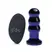 Glas Vibrating Beaded Plug - Glass, Rechargeable, Remote Control, 9 cm