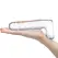 Glas Ribbed Glass Intimate Device 8” - Textured, Transparent, G-Spot Curve