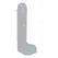 Glas Ribbed Glass Intimate Device 8” - Textured, Transparent, G-Spot Curve