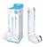 Glas Ribbed Glass Intimate Device 8” - Textured, Transparent, G-Spot Curve