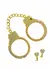 DIAMOND Wrist Cuffs Gold - Adjustable Gold-Plated Model with Rhinestones