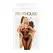 Penthouse Dirty Mind Bodystocking Black XL Floral Lace Design