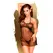 Penthouse All Yours Mesh and Lace Dress Set Black S/M