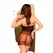 Penthouse All Yours Mesh and Lace Dress Set Black S/M