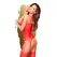 Penthouse Hot Nightfall Geometric Net Bodystocking Red S/L