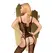 Penthouse Miss Curvy Net Bodystocking Black XL Lace Detail