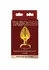 TABOOM Plug With Diamond Jewel L Gold Aluminium Red Crystal