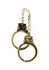 Ouch! Gold Plated Adjustable Bondage Handcuffs with Keys & Pouch