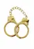 Ouch! Gold Plated Adjustable Bondage Handcuffs with Keys & Pouch