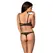 Obsessive Letica Black Cupless Intimate Set S/M - Lace, Adjustable