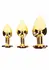 TABOOM Plug With Diamond Jewel S Gold Aluminium Red Crystal