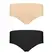 Bye Bra Invisible Panties XL - Nude & Black Seamless 2-Pack Comfort Fit