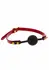 TABOOM Silicone Ball Gag Adjustable Black - Premium Silicone, Unisex