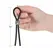 Lux Active Tether Adjustable Silicone Intimate Support Ring Black
