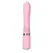 Pillow Talk Lively Pink Dual Motor Massager with Rotating Shaft