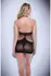BACI Halter Mini Dress Black OS - Mesh & Fishnet Modern Design