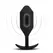 b-Vibe Vibrating Snug Plug 5 Black - Weighted Silicone Plug XL 318g