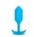 b-Vibe Vibrating Snug Plug 3 Blue - Weighted Silicone Model 160g