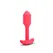 b-Vibe Vibrating Snug Plug 1 Orange - Weighted Silicone Model 62g