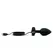 b-Vibe Vibrating Jewel Plug M/L Black Diamond - Silicone, 15 Modes