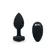 b-Vibe Vibrating Jewel Plug M/L Black Diamond - Silicone, 15 Modes