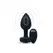 b-Vibe Vibrating Jewel Plug M/L Black Diamond - Silicone, 15 Modes