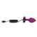 b-Vibe Vibrating Jewel Plug S/M Pink Ruby Silicone, 15 Modes, USB