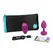 b-Vibe Vibrating Jewel Plug S/M Pink Ruby Silicone, 15 Modes, USB