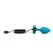 b-Vibe Vibrating Jewel Plug S/M Aquamarine - Silicone, 15 Modes, USB