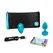 b-Vibe Vibrating Jewel Plug S/M Aquamarine - Silicone, 15 Modes, USB