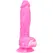 Addiction Brandon 19 cm Glow-in-the-Dark Silicone Model Pink