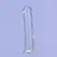Addiction Crystal Addiction Transparent Vertical Model 18cm with Suction Base