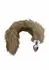 TABOOM Foxtail Plug Silver - Aluminum Model with Faux Fur Tail