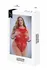 BACI Jacquard Bodysuit Red, QS - Elegant Patterned Mesh Design