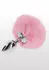 TABOOM Bunnytail Plug Pink - Aluminum Model with Faux Tail, Small Size