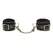 Fifty Shades of Grey Bound to You Wrist Cuffs - Padded Faux Leather, Gold Accents