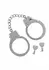 Diamond Wrist Cuffs Silver - Adjustable Silver-Plated Model with Rhinestones